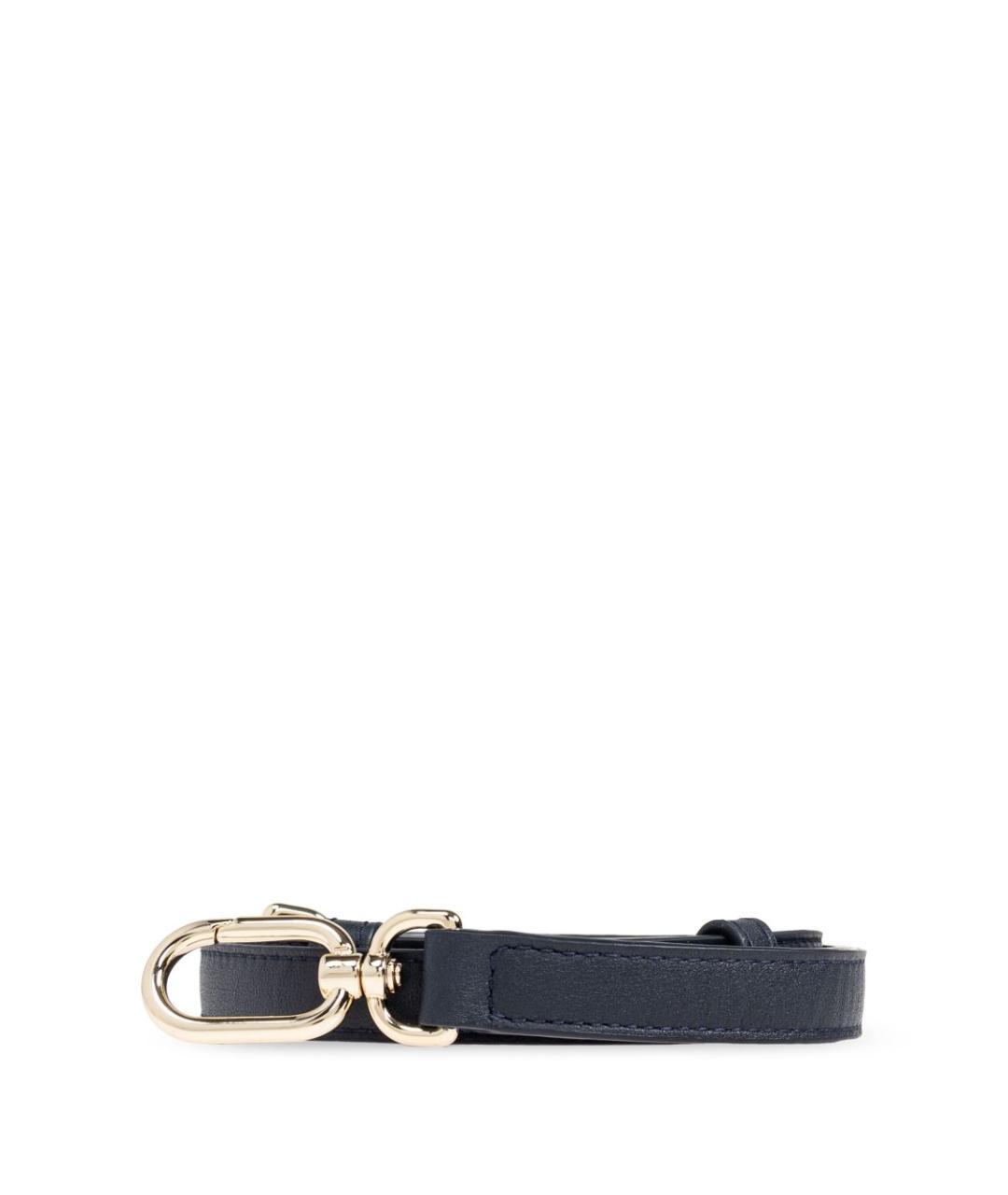 FURLA Синяя кожаная сумка с короткими ручками, фото 6