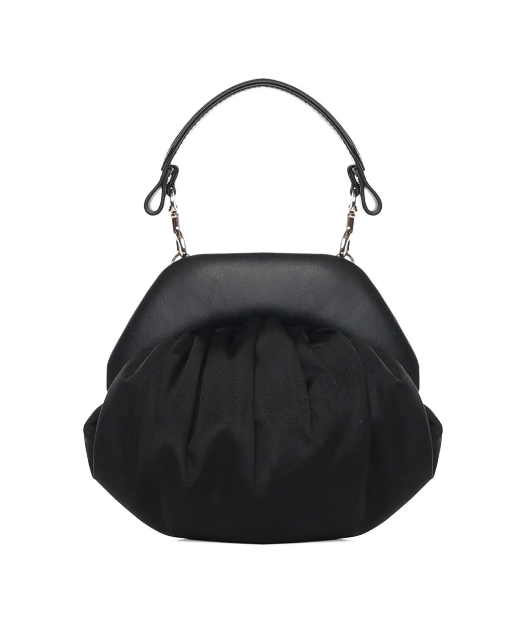 VIVIENNE WESTWOOD Черная тканевая сумка с короткими ручками, фото 3