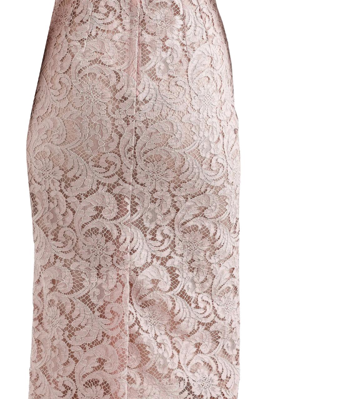 DOLCE&GABBANA Розовое хлопковое повседневное платье, фото 3