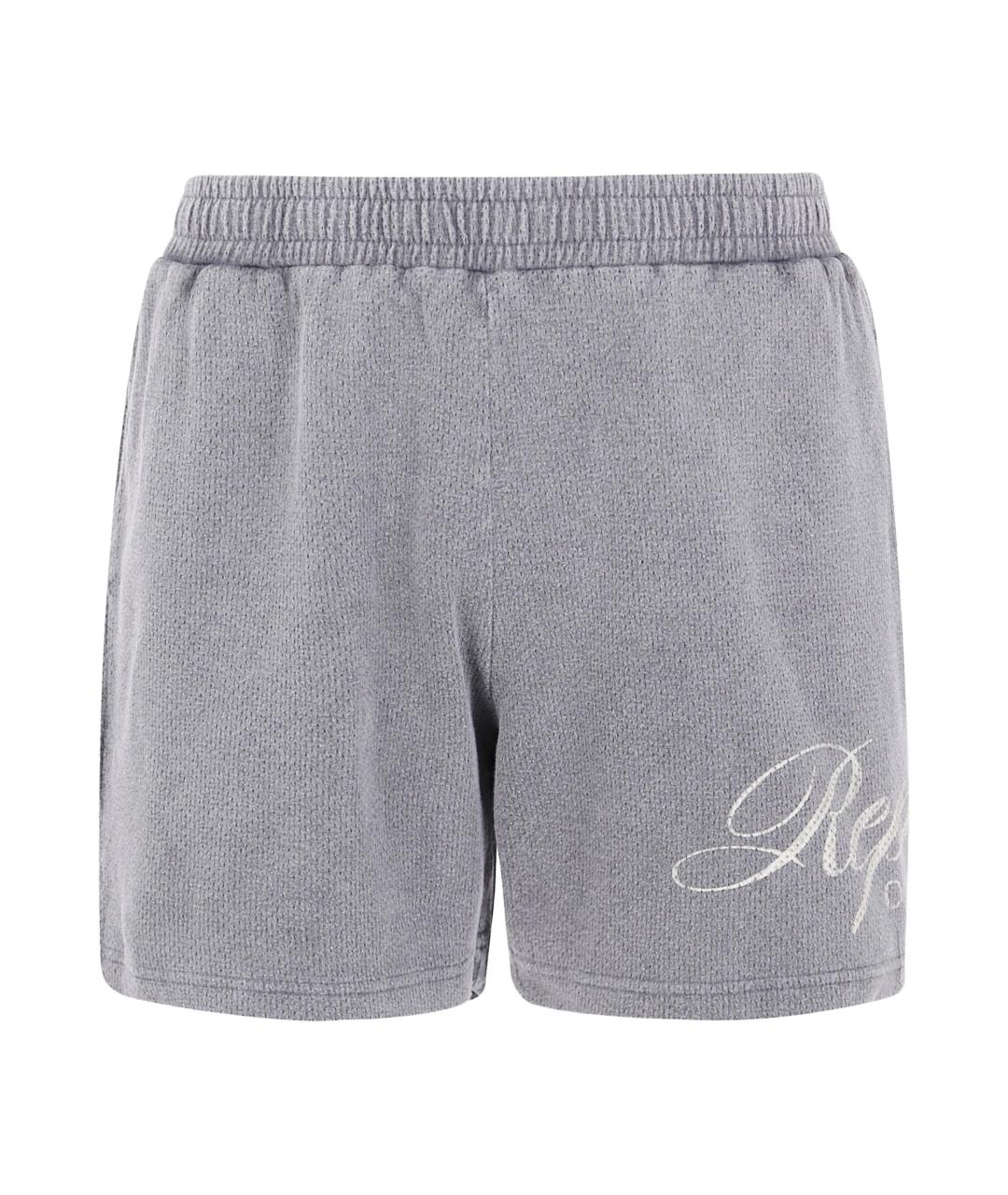 REPRESENT Серые хлопковые шорты, фото 1