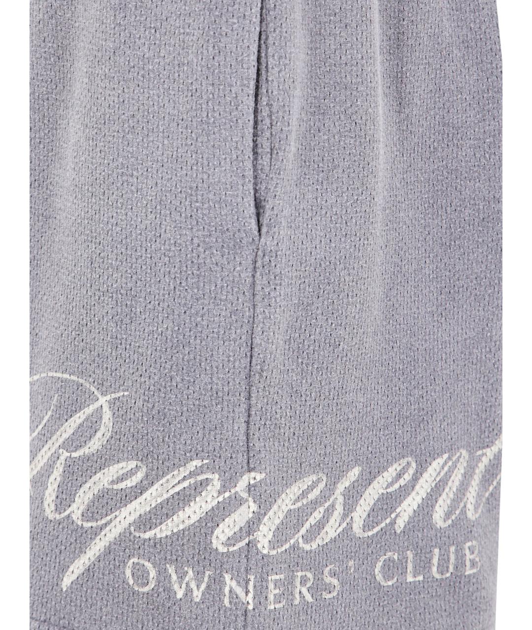 REPRESENT Серые хлопковые шорты, фото 2