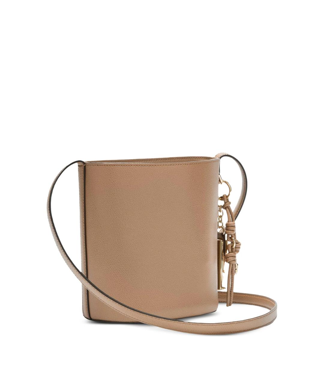 FURLA Коричневая кожаная сумка через плечо, фото 3