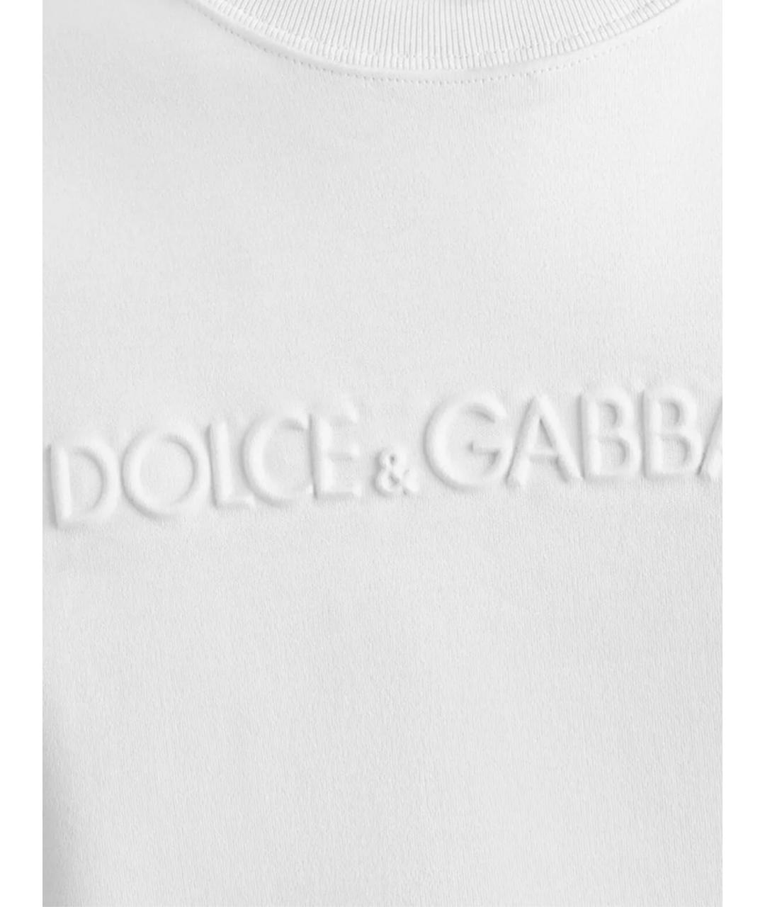 DOLCE&GABBANA Белая хлопковая футболка, фото 2