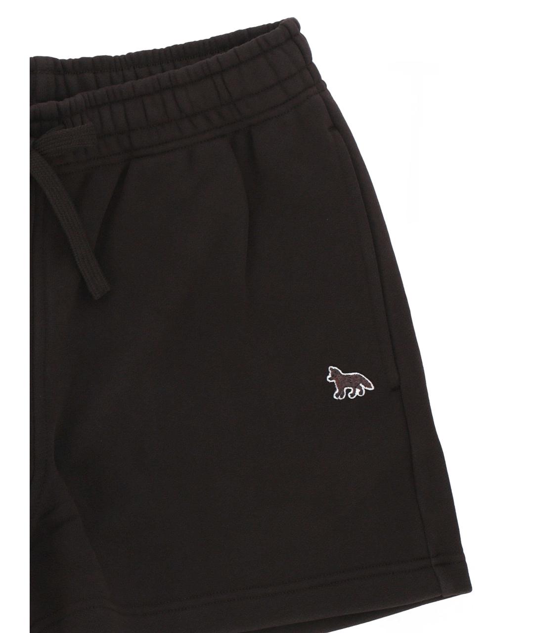 MAISON KITSUNE Коричневые хлопковые шорты, фото 2