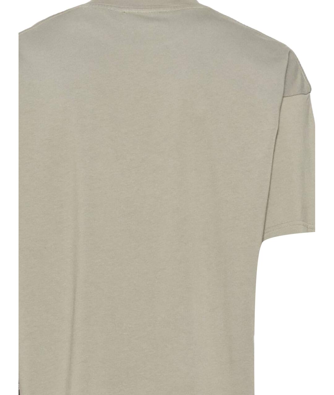 REPRESENT Хаки хлопковая футболка, фото 3