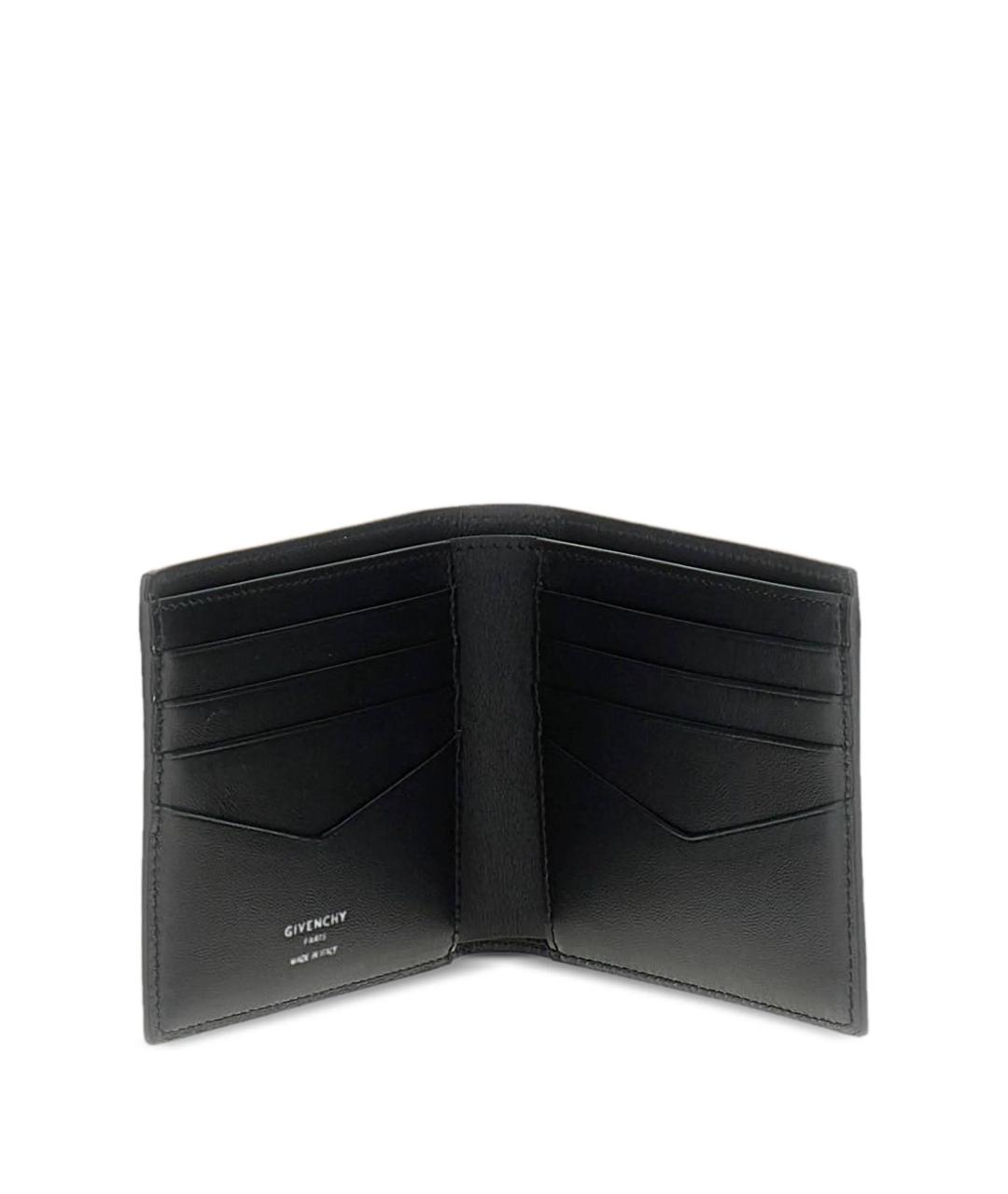 GIVENCHY Черный кожаный кошелек, фото 2