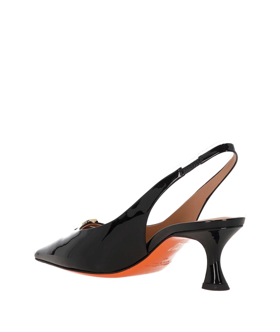 SANTONI Черные кожаные туфли, фото 3