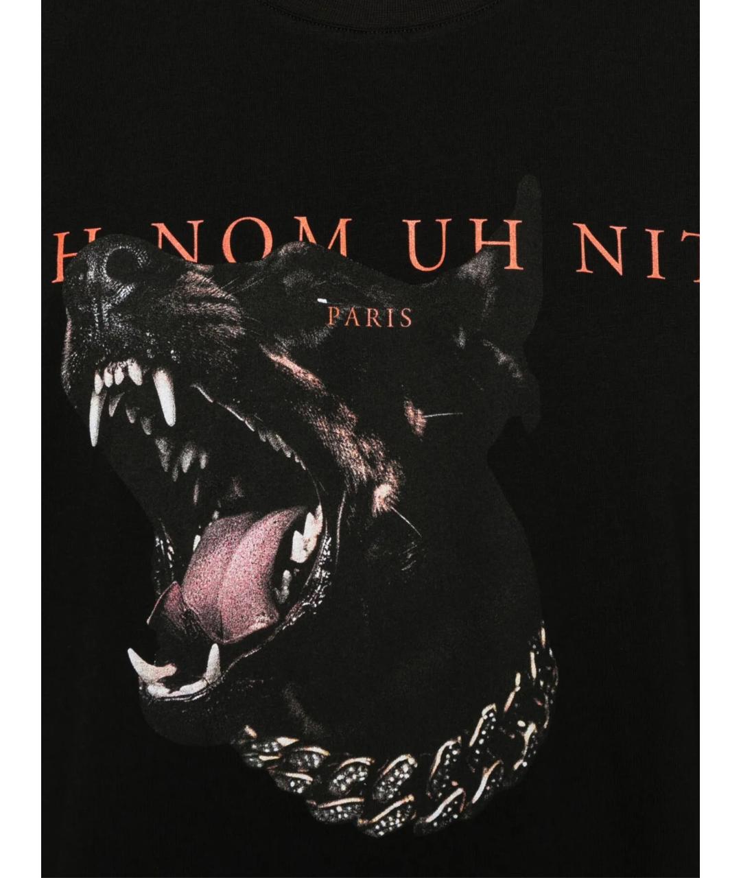 IH NOM UH NIT Черная хлопковая футболка, фото 2