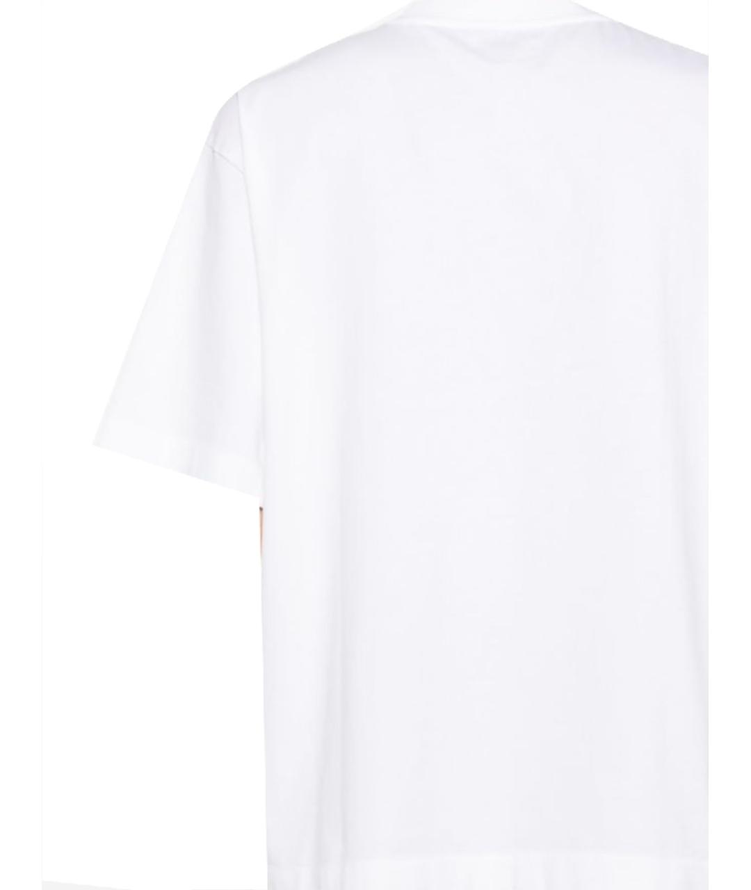 OFF-WHITE Белая хлопковая футболка, фото 3