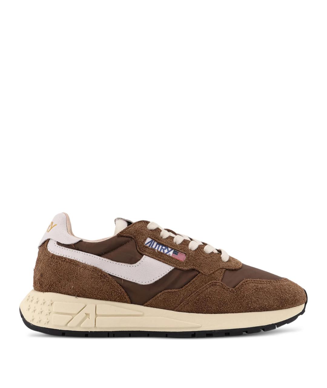 AUTRY Коричневые замшевые низкие кроссовки / кеды, фото 1