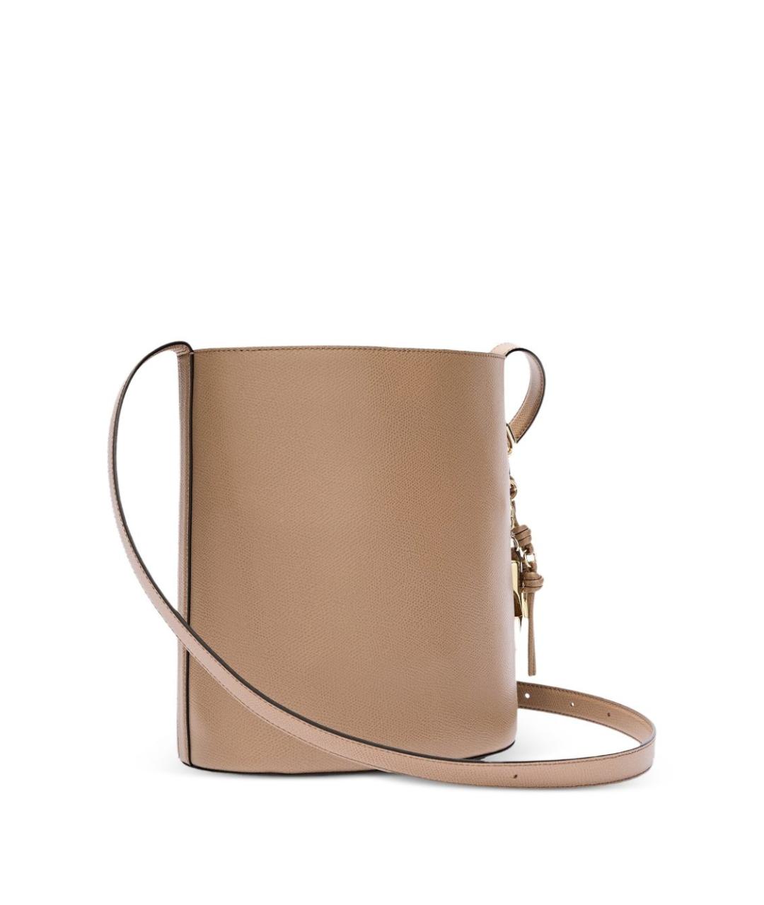 FURLA Коричневая кожаная сумка через плечо, фото 2