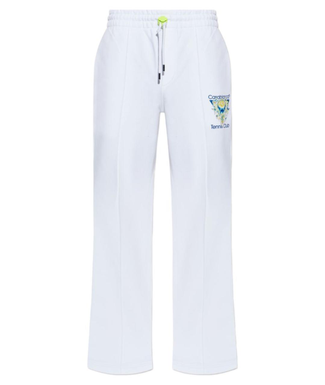 CASABLANCA Белые хлопковые повседневные брюки, фото 1