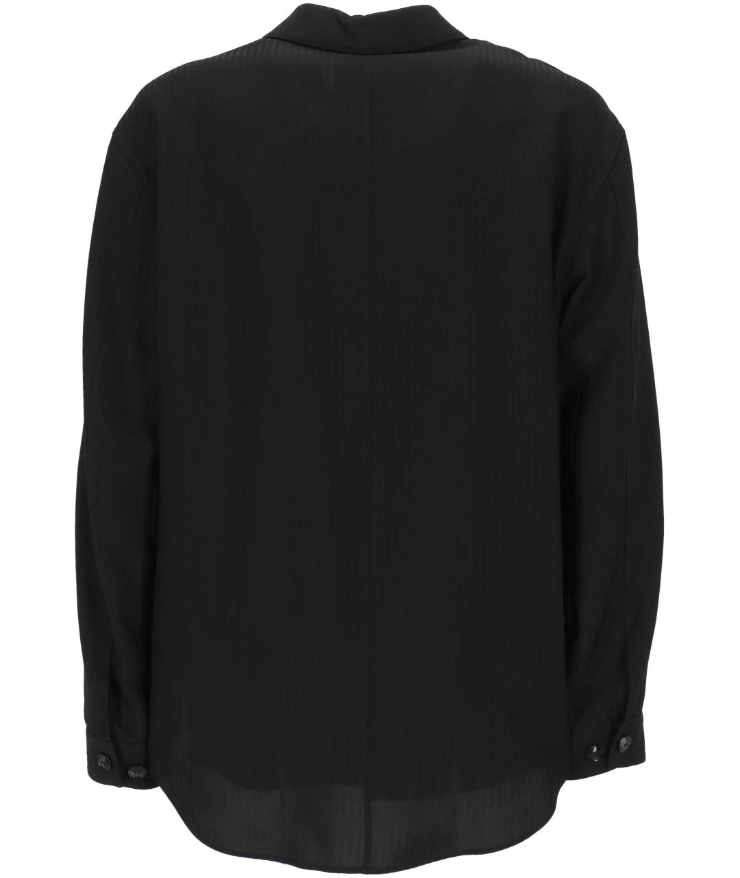 GIORGIO ARMANI Черная хлопковая кэжуал рубашка, фото 3