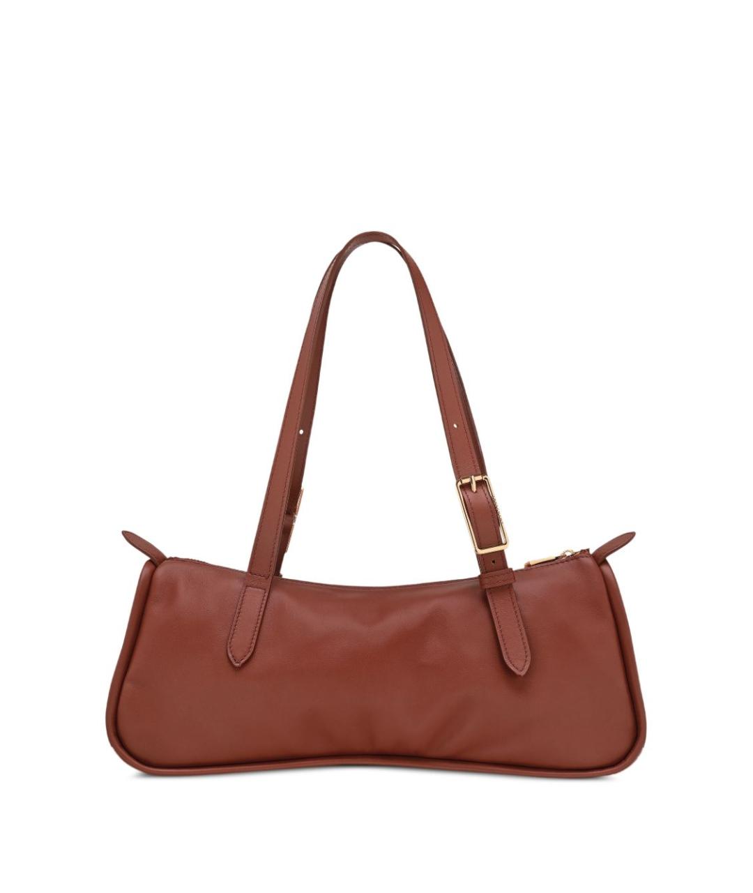 LONGCHAMP Коричневая кожаная сумка через плечо, фото 3