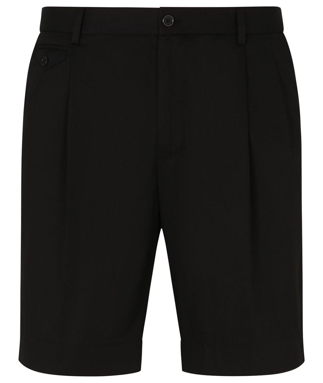 DOLCE&GABBANA Черные хлопковые шорты, фото 1