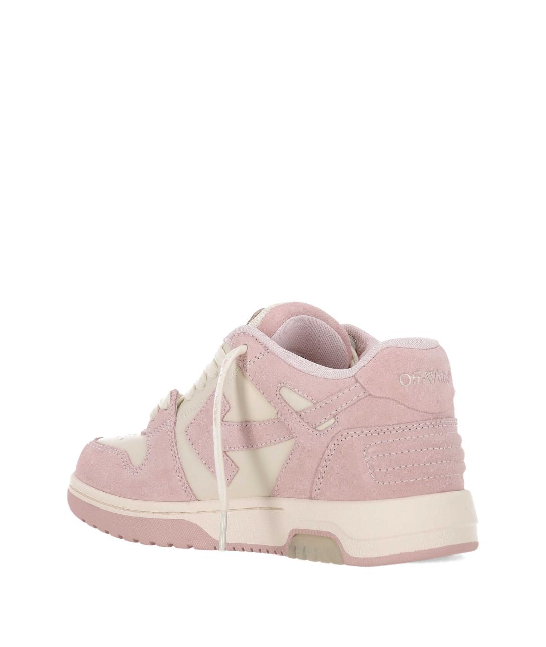 OFF-WHITE Розовые замшевые кроссовки, фото 3
