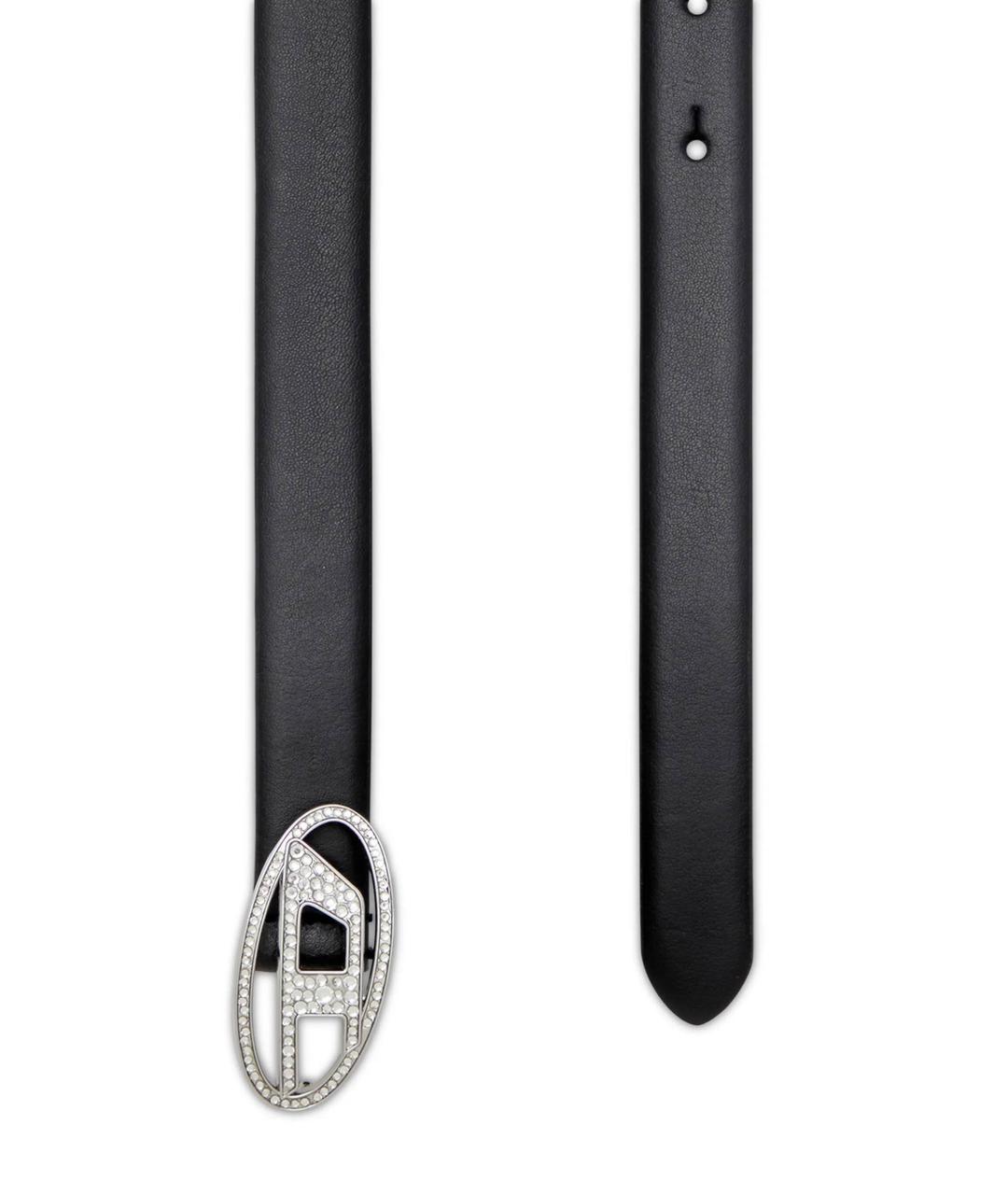 DIESEL Черный кожаный ремень, фото 2