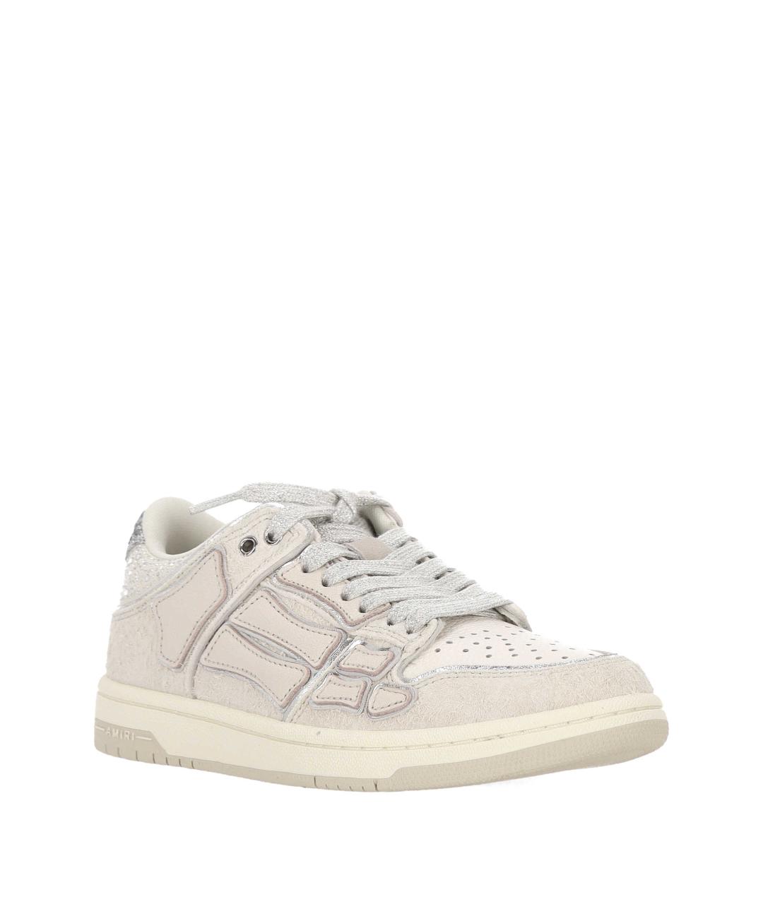 AMIRI Белые кожаные кроссовки, фото 2