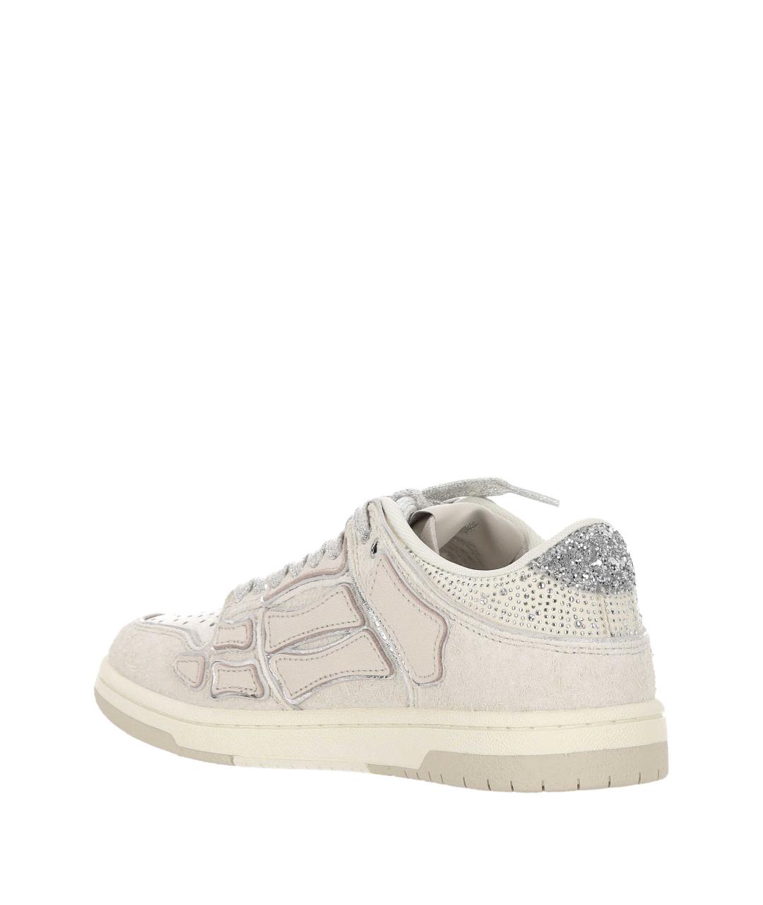 AMIRI Белые кожаные кроссовки, фото 3