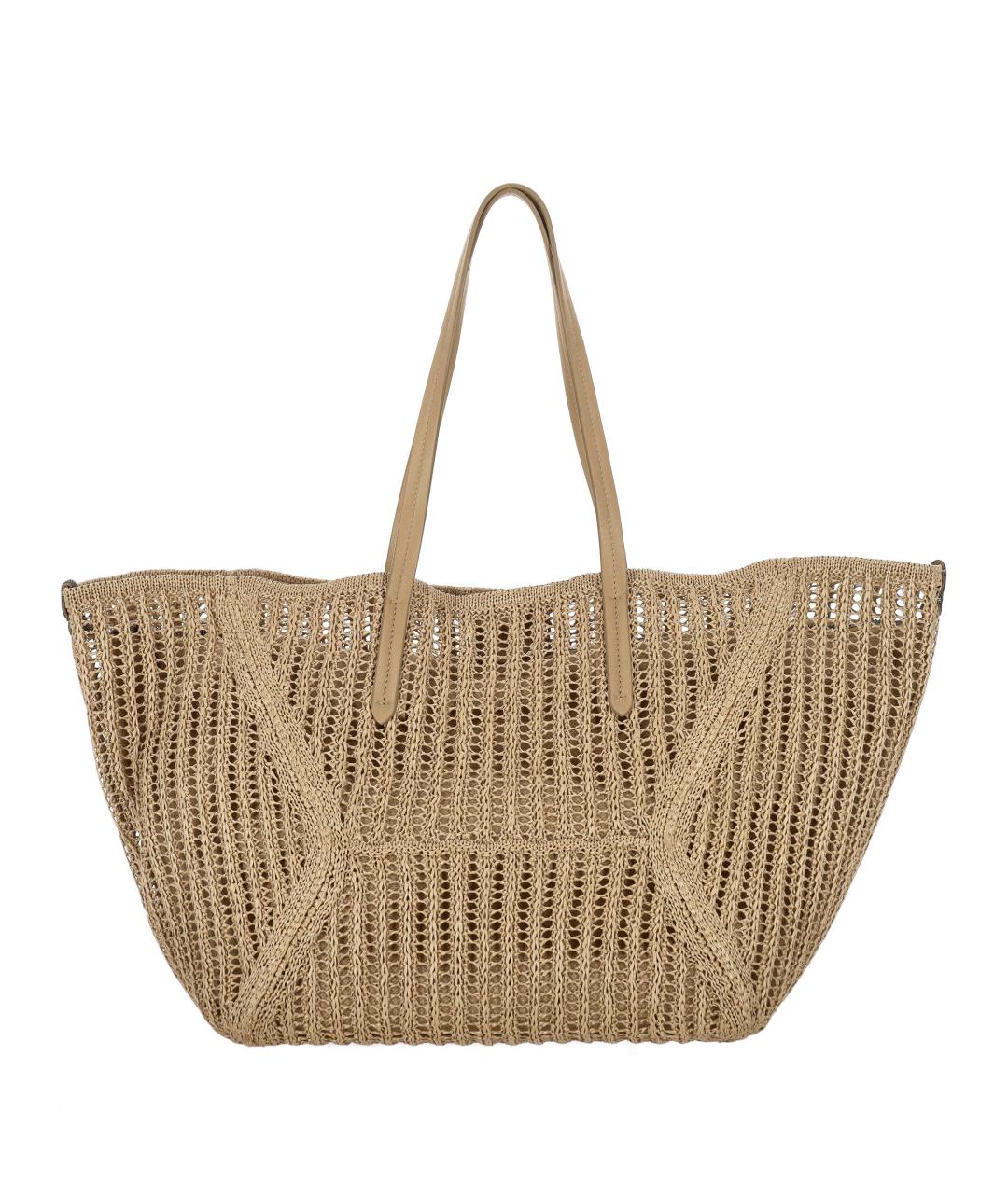 BRUNELLO CUCINELLI Бежевая сумка тоут, фото 3