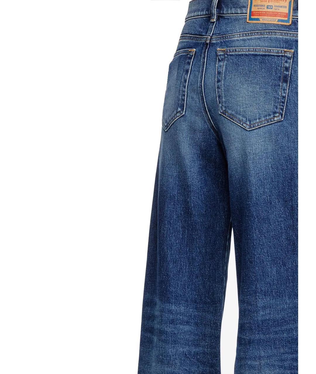 DIESEL Синие хлопковые прямые джинсы, фото 3