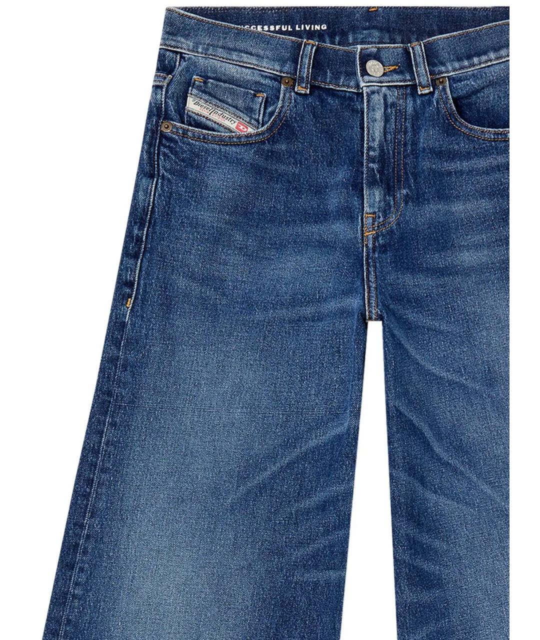 DIESEL Синие хлопковые прямые джинсы, фото 2