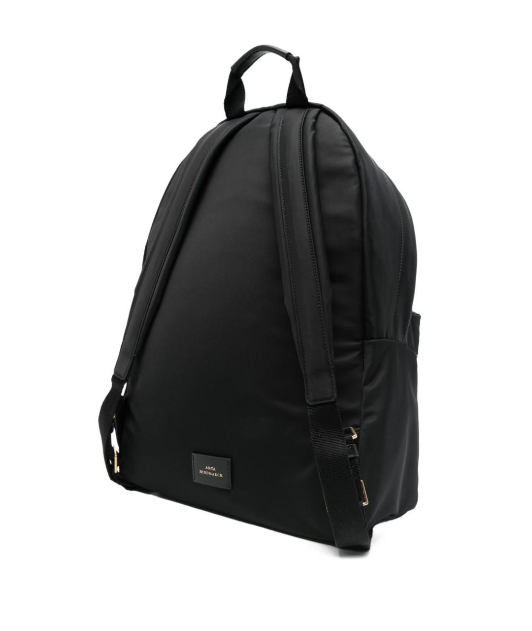 ANYA HINDMARCH Черный тканевый рюкзак, фото 2