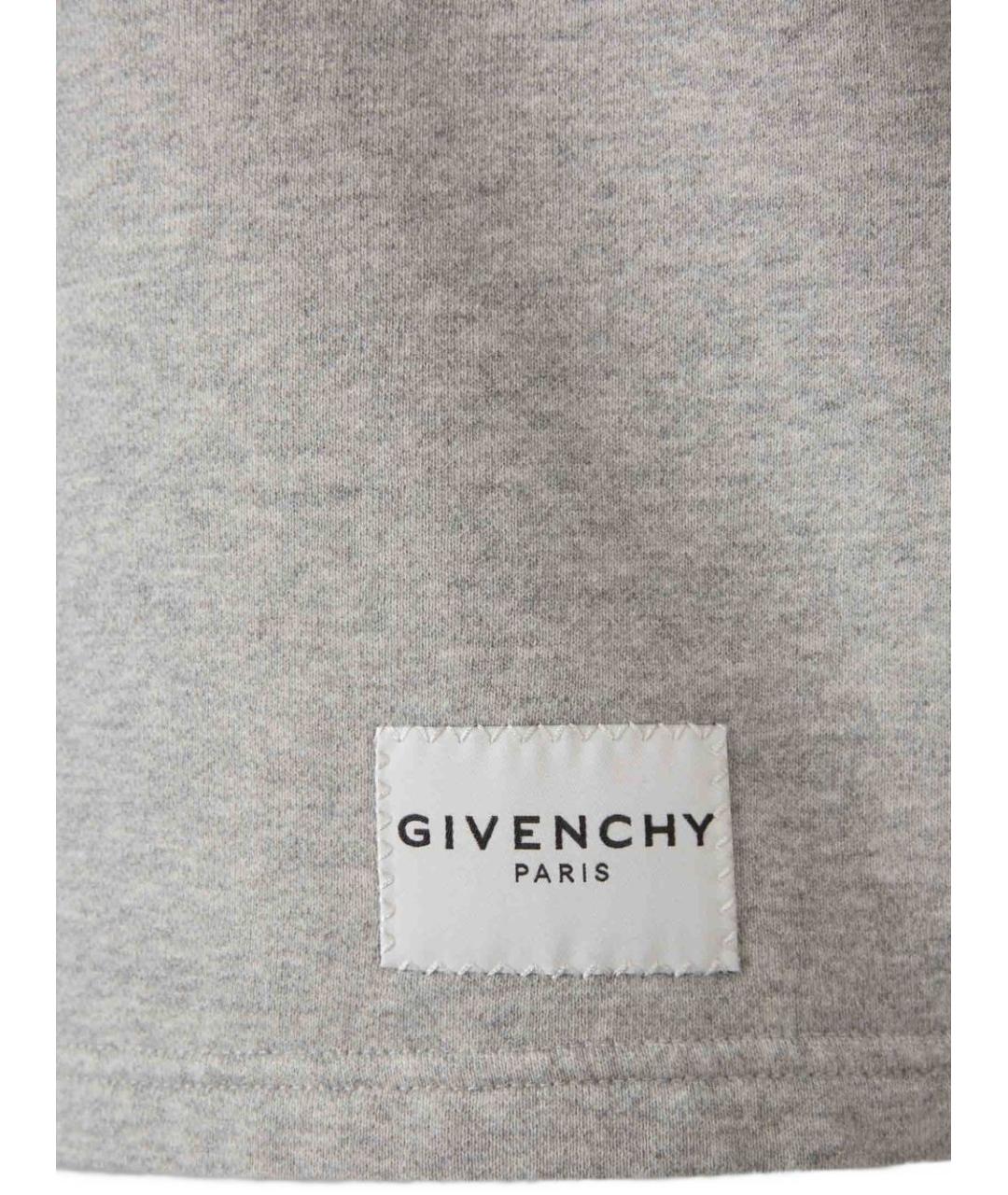 GIVENCHY Серая хлопковая футболка, фото 2