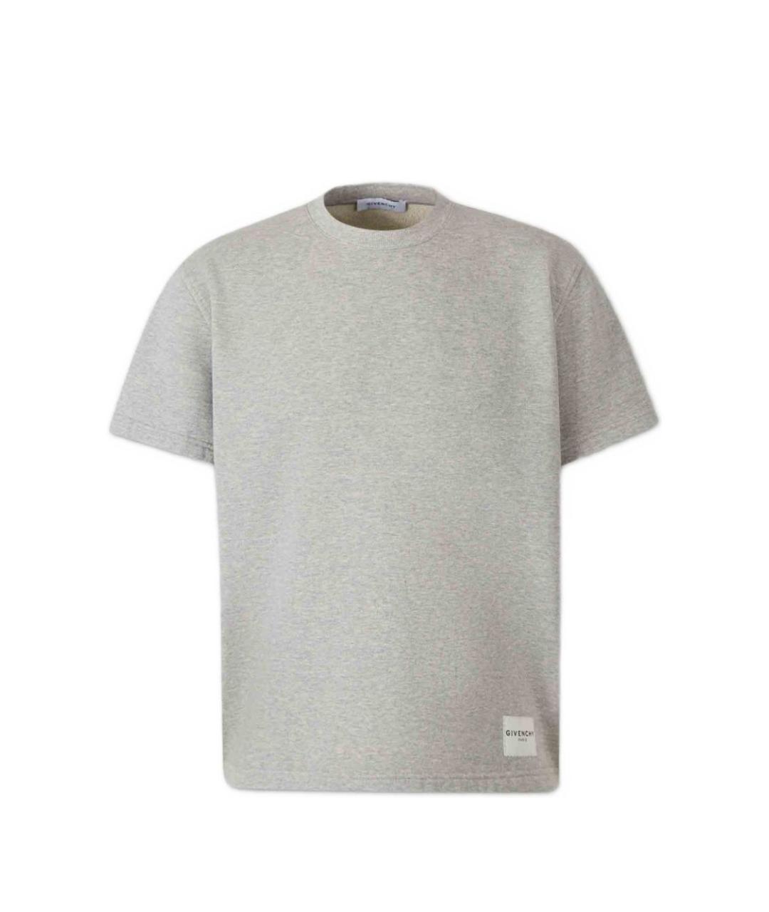 GIVENCHY Серая хлопковая футболка, фото 1