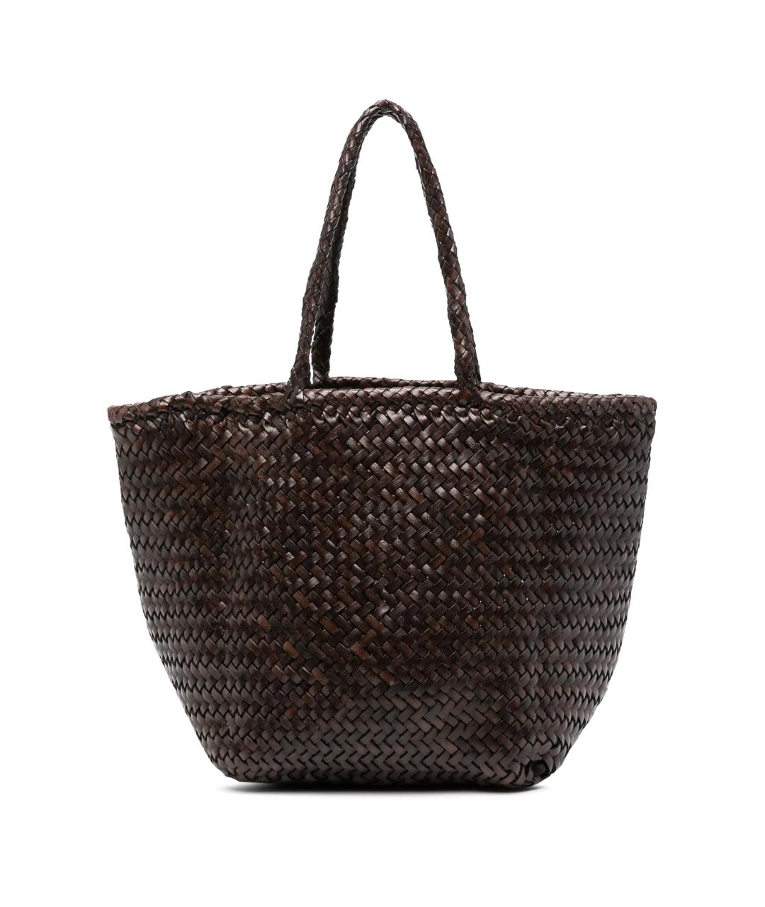 Dragon Diffusion Коричневая кожаная сумка тоут, фото 1