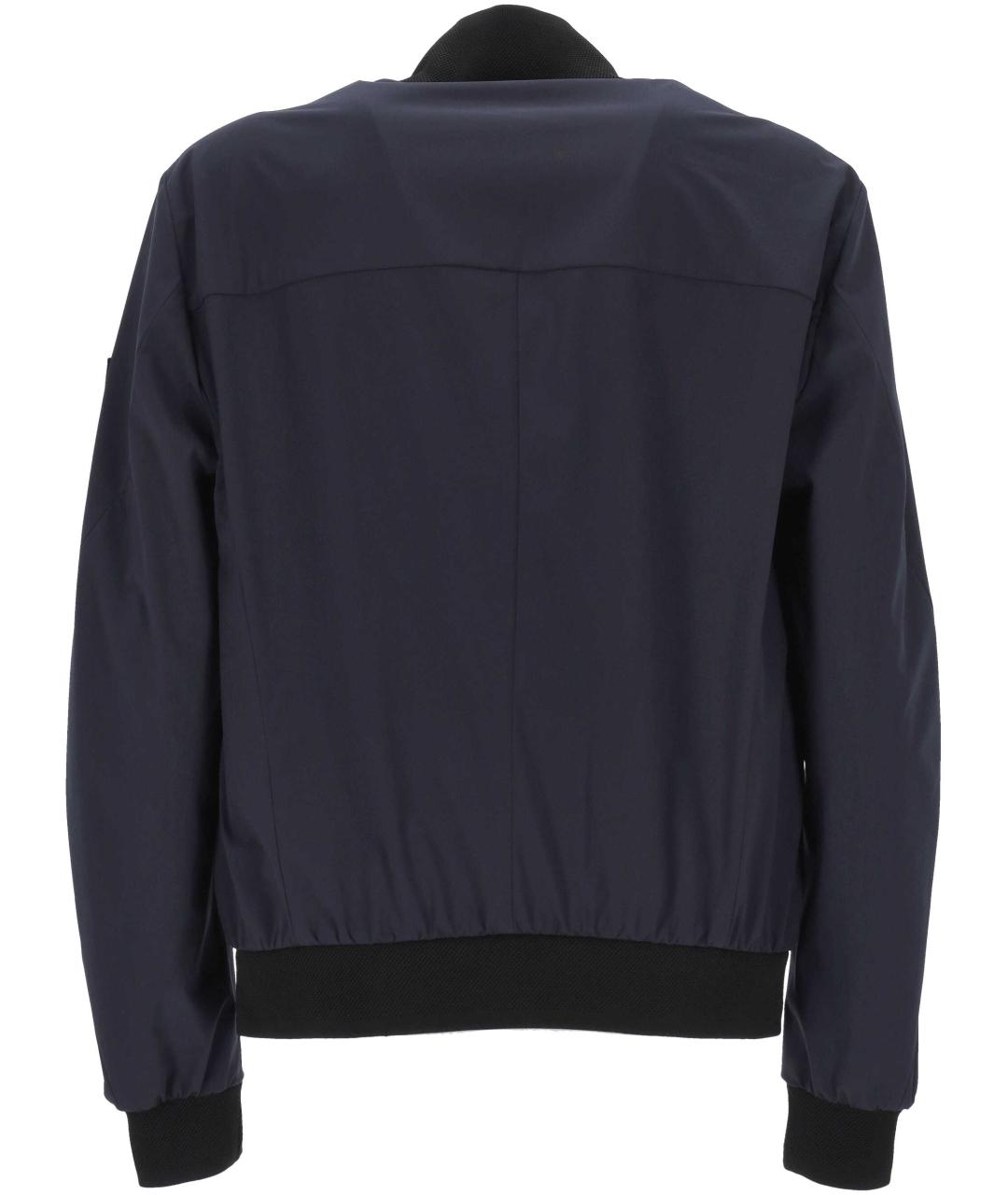 PEUTEREY Темно-синяя полиэстеровая куртка, фото 3