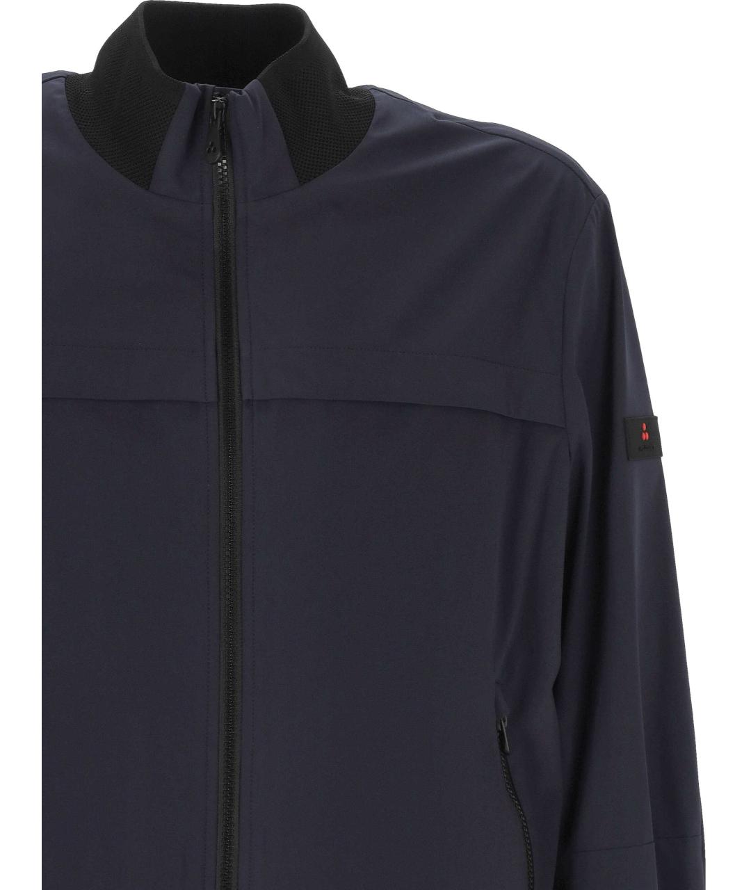 PEUTEREY Темно-синяя полиэстеровая куртка, фото 2