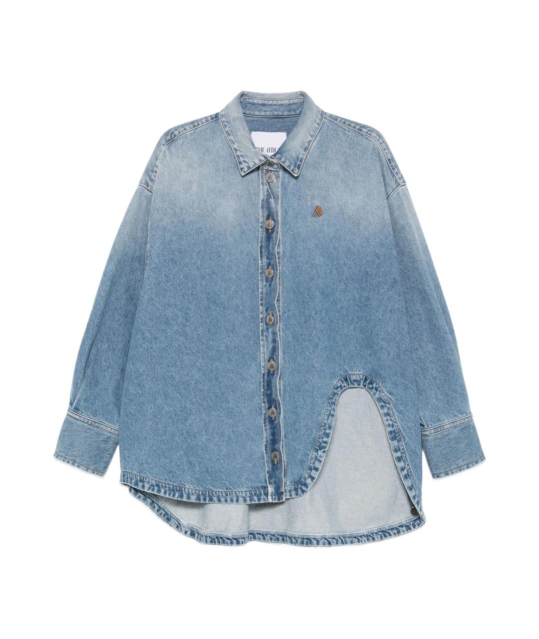 THE ATTICO Синяя хлопковая рубашка, фото 1