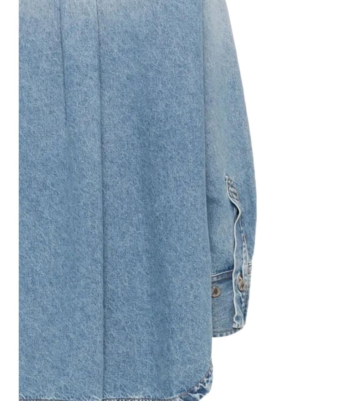 THE ATTICO Синяя хлопковая рубашка, фото 3