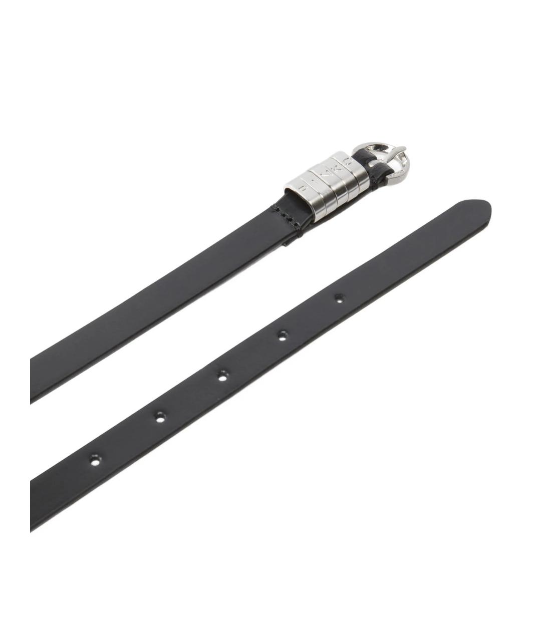 PINKO Черный кожаный ремень, фото 2