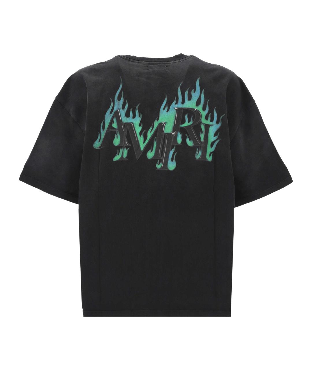 AMIRI Черная хлопковая футболка, фото 3