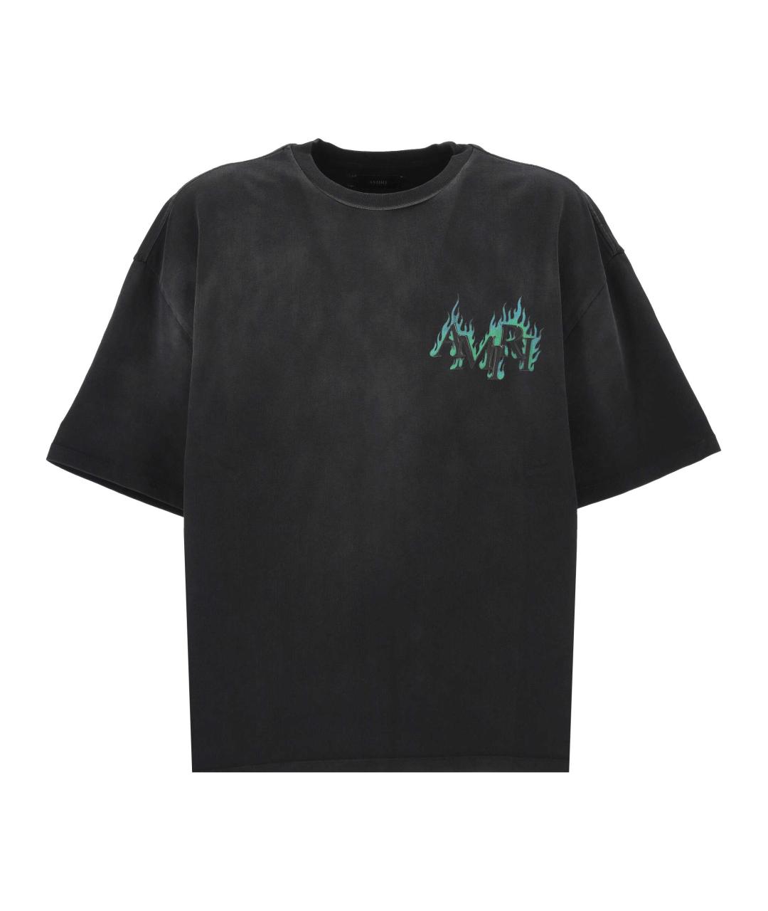 AMIRI Черная хлопковая футболка, фото 1