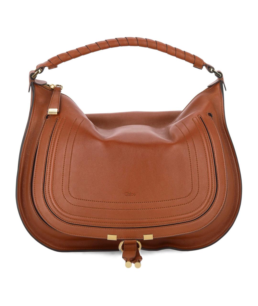 CHLOE Коричневая кожаная сумка через плечо, фото 1