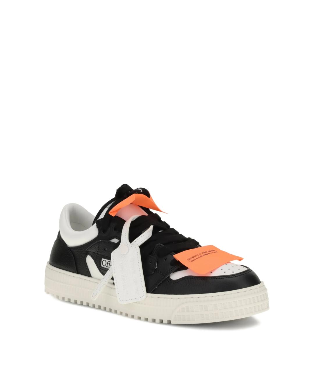 OFF-WHITE Мульти кожаные низкие кроссовки / кеды, фото 2