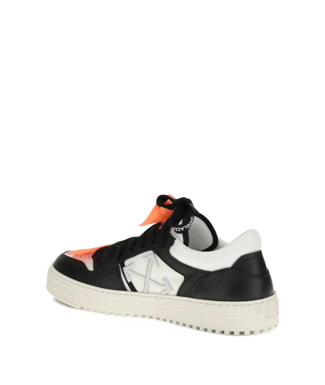 OFF-WHITE Мульти кожаные низкие кроссовки / кеды, фото 3