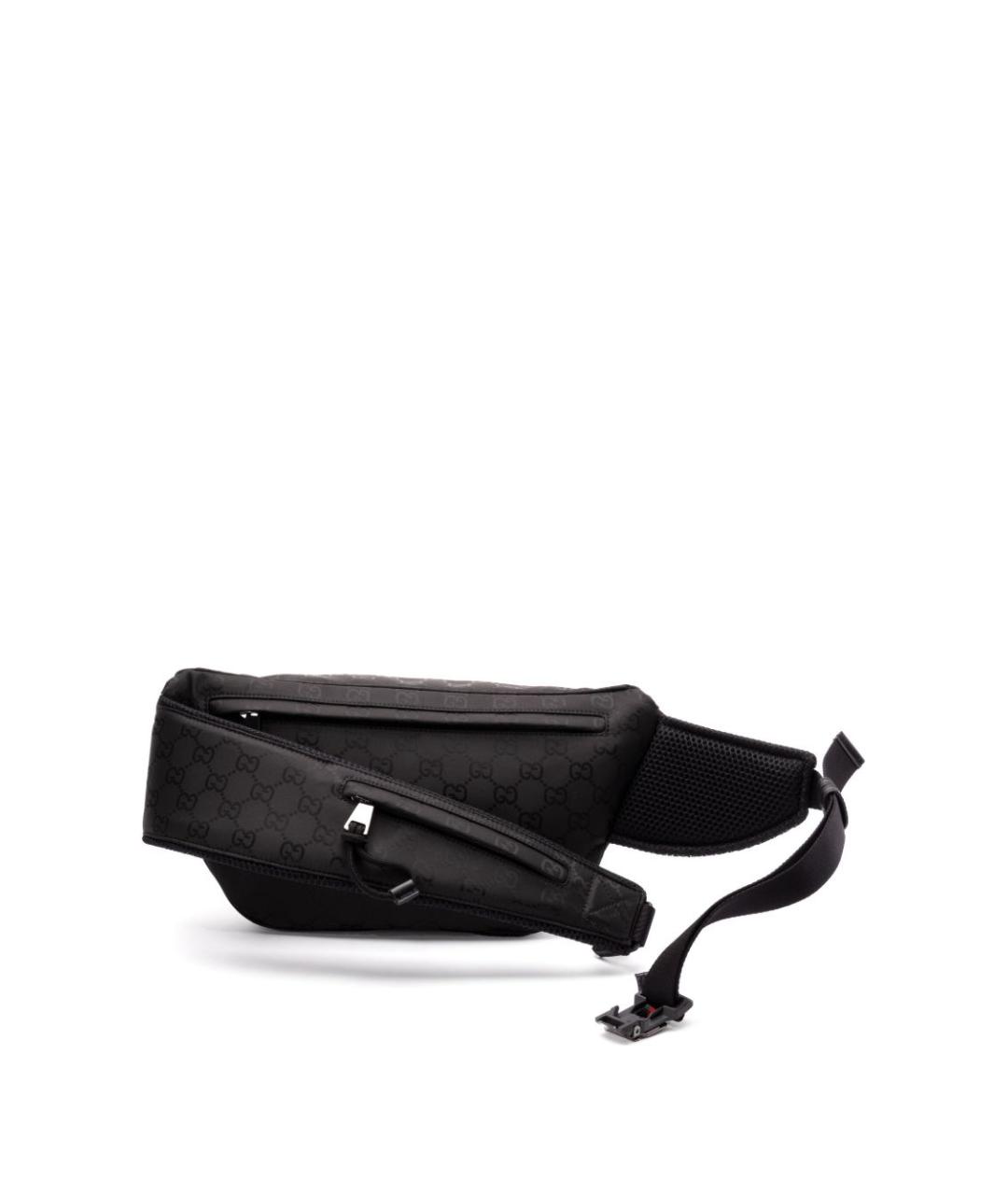 GUCCI Черная синтетическая поясная сумка, фото 2