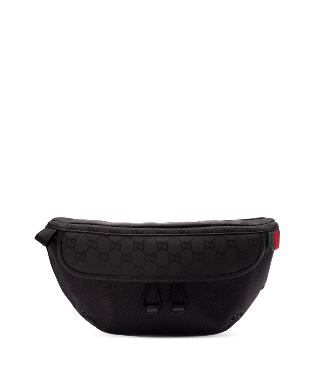 GUCCI Черная синтетическая поясная сумка, фото 1