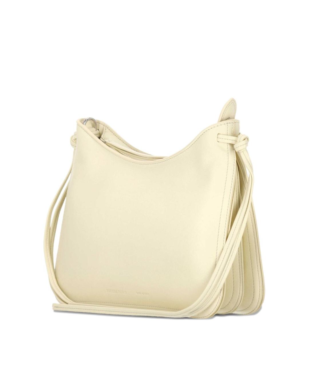 PHOEBE PHILO Серебряная кожаная сумка через плечо, фото 2