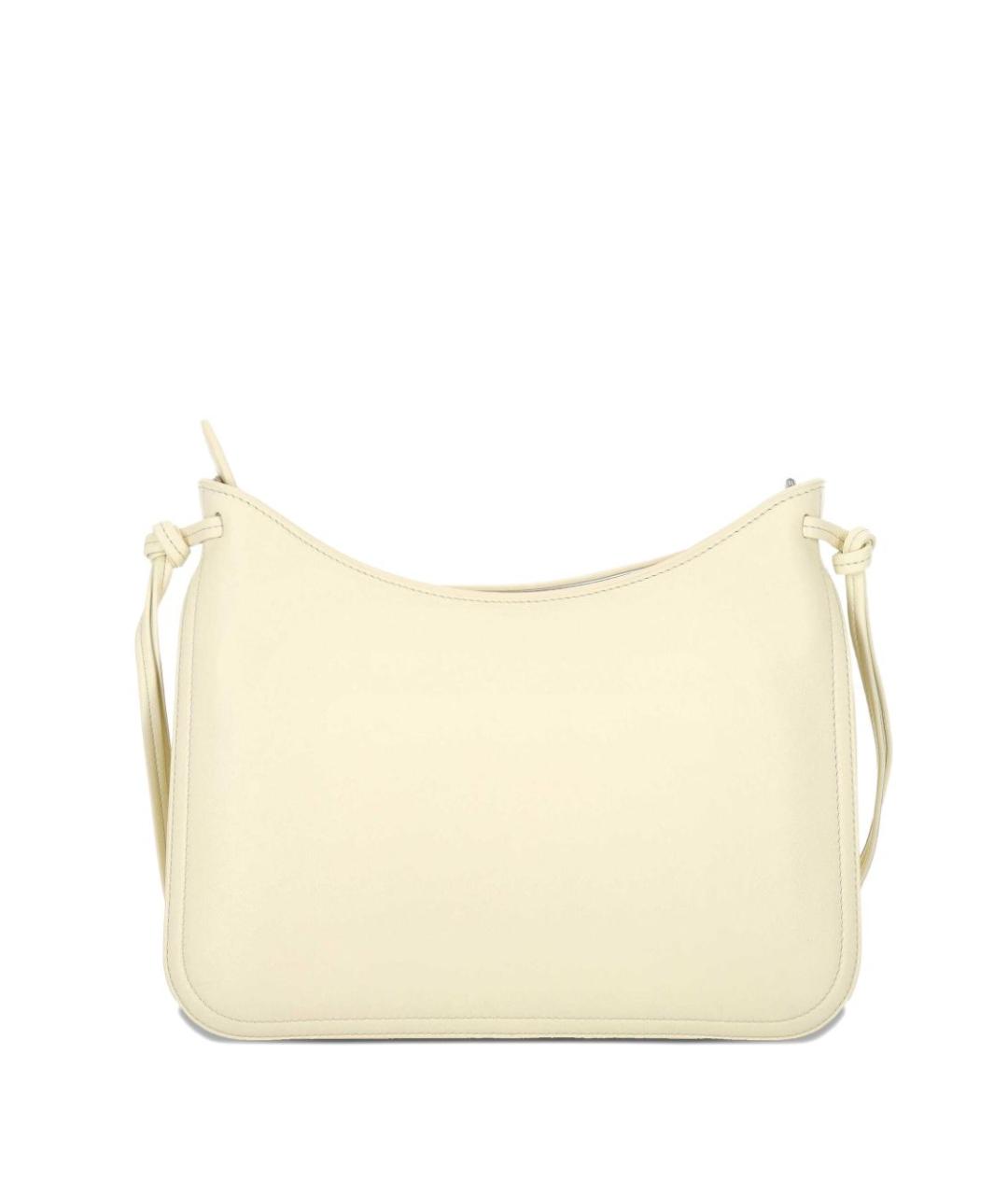 PHOEBE PHILO Серебряная кожаная сумка через плечо, фото 3