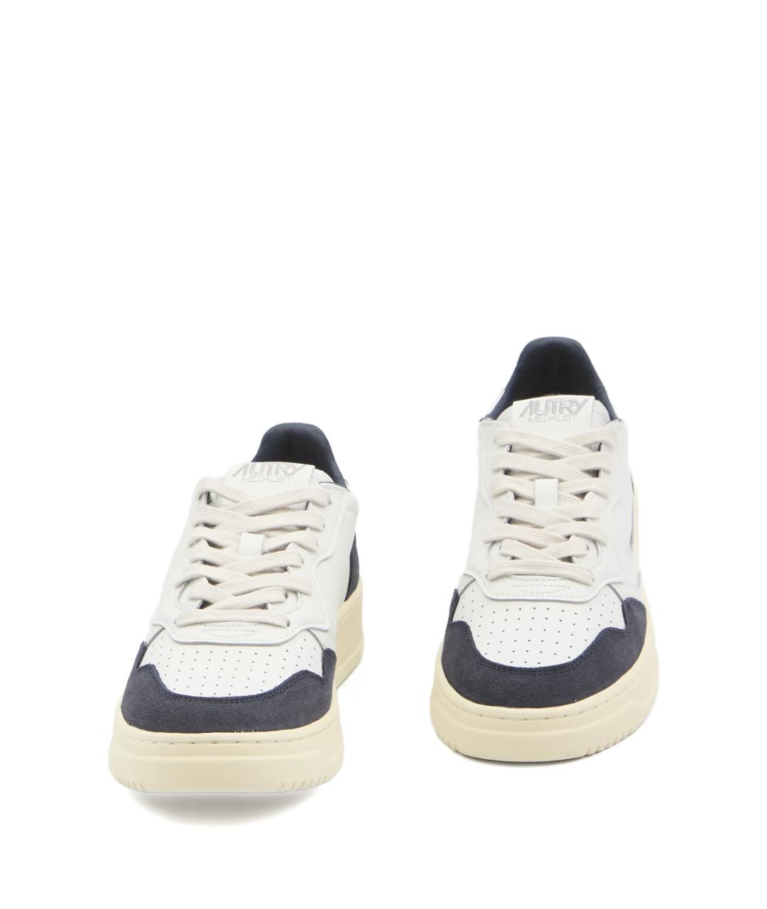AUTRY Белые кожаные низкие кроссовки / кеды, фото 4
