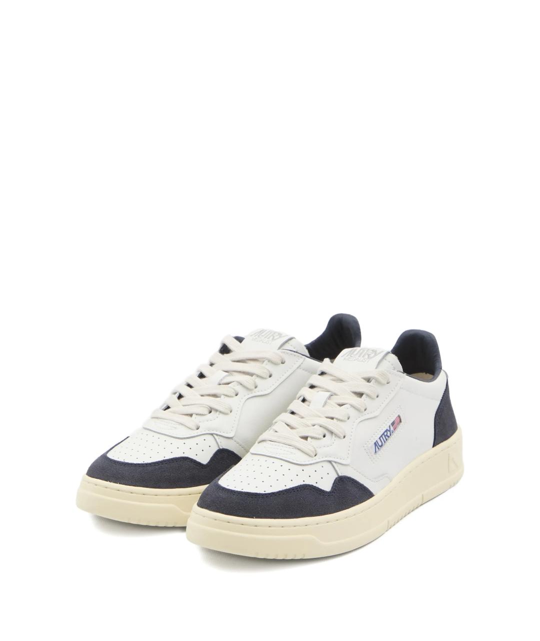 AUTRY Белые кожаные низкие кроссовки / кеды, фото 2