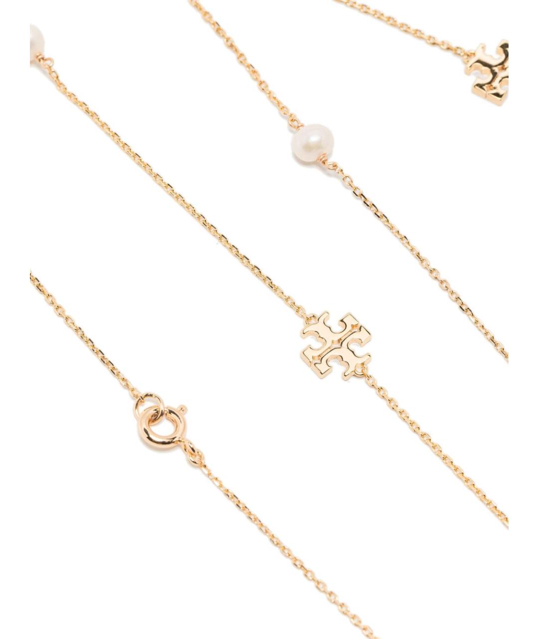 TORY BURCH Золотая латунная цепочка, фото 2