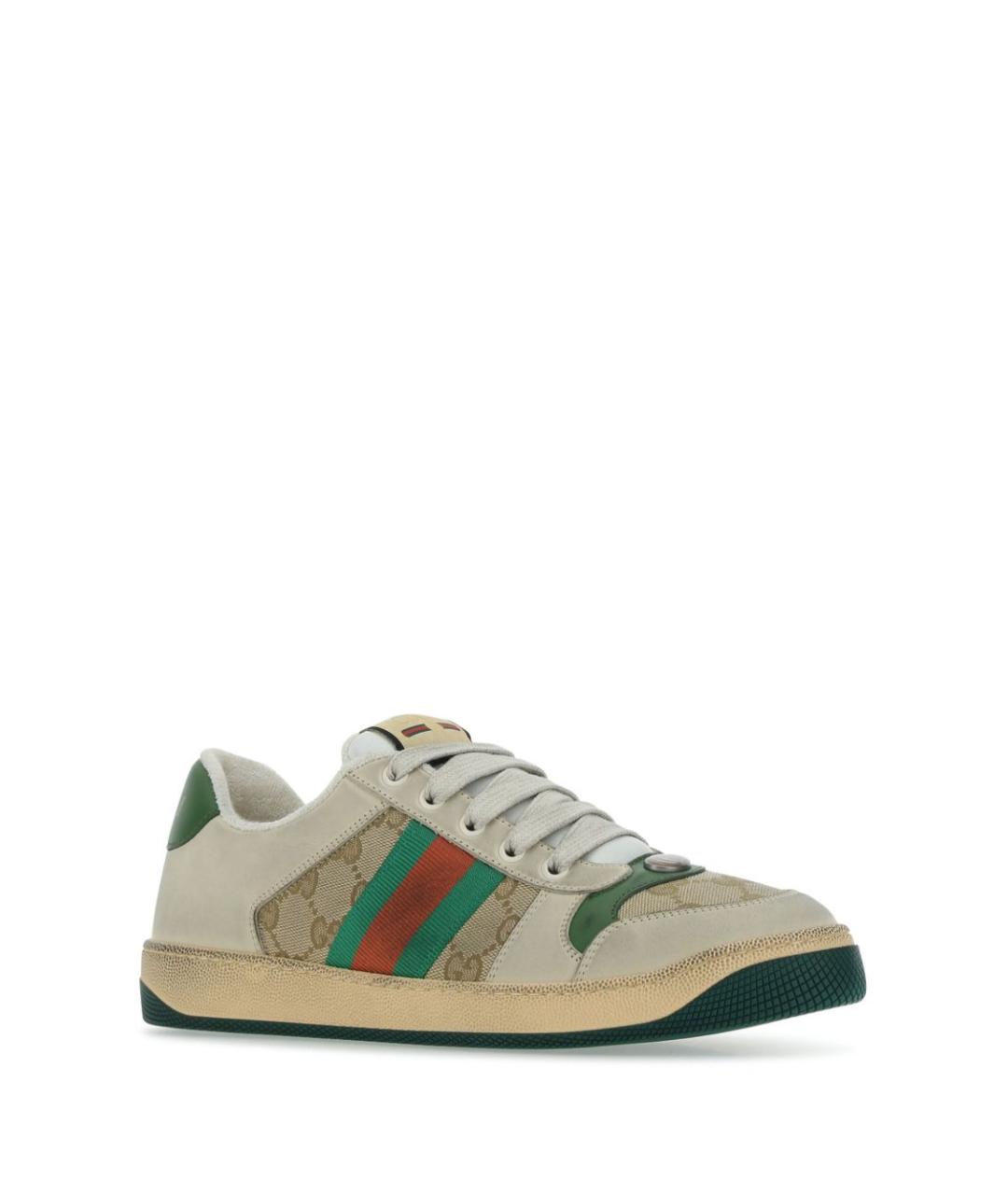 GUCCI Мульти текстильные низкие кроссовки / кеды, фото 2