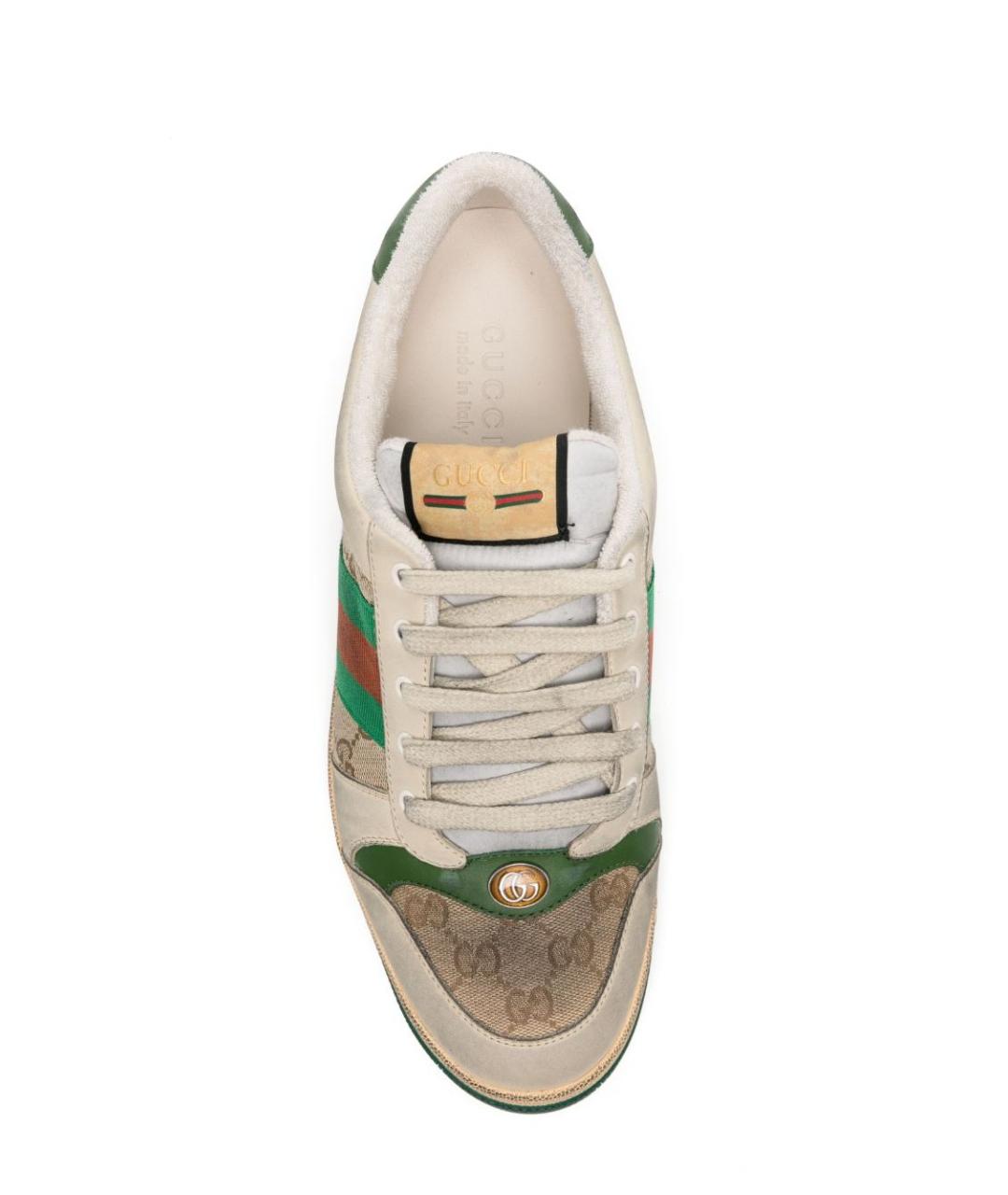 GUCCI Мульти текстильные низкие кроссовки / кеды, фото 4