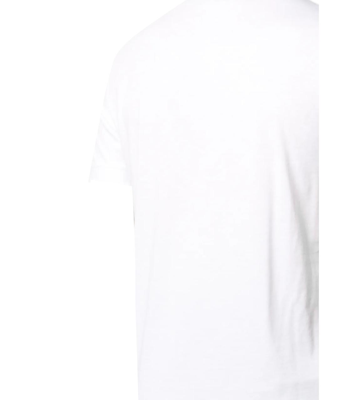 GIORGIO ARMANI Белая хлопковая футболка, фото 3